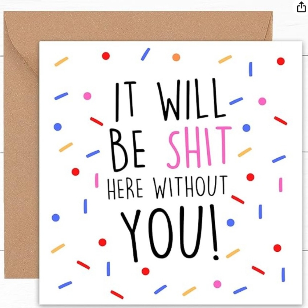 Funny Farewell Card - Picture 1 of 3
